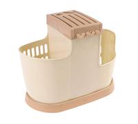 PEPLAYTAL Support De De Cuisine Pratique Plastique Organisateur avec Drainage pour Et Cuillères Rangement Élégant pour Cuisine Intérieure Et Extérieure