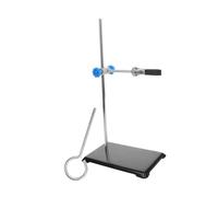 PEPLAYTAL Support de Laboratoire Stable avec Pinces pour Flacons et Béchers Base Robuste pour Équipement Lourd Chimie