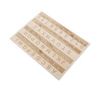 PEPLAYTAL Tableau De L'alphabet En Braille Nombre Jouets Pour Enfants Aveugles Trace Tactile Pour Débutants Lettre Sensoriel Invalidité Visuellement Planche Papier Braille En