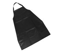 PEPLAYTAL Tablier de Cuisine Cuir PU Imperméable et Résistant à Huile Protection Anti-souillure Robuste pour Boucher Nettoyage et Lavage Tablier de Travail Professionnel Homme Noir