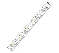 PEPLAYTAL Toise Murale de Croissance pour Garçon Fille Tableau de Mesure Hauteur à Suspendre Décoration Murale pour Chambre Garçon Fille Toile Noire Outil Pratique pour Suivi
