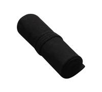 PEPLAYTAL Trousse à Crayons Rouleau Toile Emplacements Organiseur Portable pour Stylos Pinceaux et Marqueurs Pochette Pratique pour Dessin et Croquis Fermeture à Enrouler Noir