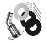 PEPLAYTAL Tuyau Échappement Inoxydable Courbé pour Chauffage Ventilation avec Joint Étanchéité Tube de Sortie pour Système de Chauffage Diesel Bateau