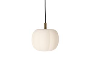 Pepo Suspension Petit Ø20 Blanc Opale/ Laiton