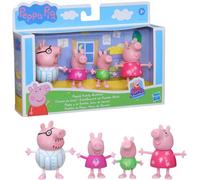 Peppa Cochon Figurine Boîte 4 Caractères 7cm en Pyjama George Maman Pape HASBRO