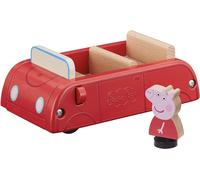 Peppa Cochone Jouet en Bois - Rouge De ( Avec Peppa Figurine) Voiture Auto