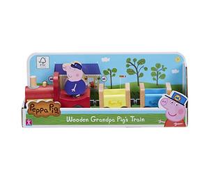 Peppa Pig 07210 Tren de Madera de Cerdos Del Abuelo