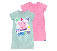 Peppa Pig 2 Packs Chemises de Nuit Fille Multicolore 3-4 Ans
