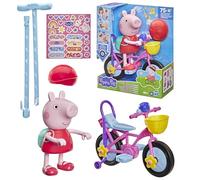 Peppa Pig À vélo avec Peppa, Coffret avec Figurine Interactive et vélo, Plus de 75 Sons, réactions et Chanson, Jouets pour Jeunes Enfants, dès 3 Ans