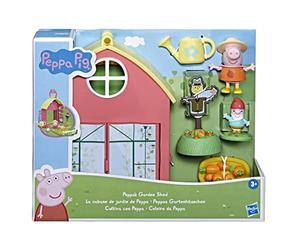 Peppa Pig abri de Jardin de Peppa Jouet préscolaire ; Comprend 1 Figurine, 5 Accessoires, poignée de Transport ; à partir de 3 Ans