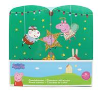 Peppa Pig calendrier d'Avent avec bijoux et accessoires pour cheveux 28x7x28 cm