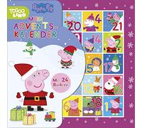 Peppa Pig Adventskalender I Peppa Wutz: 24 Pappe-Büchlein mit Aufhängern in wiederverschließbarer Box. Für Kinder ab 3 Jahren.