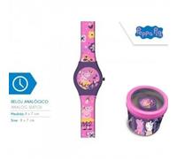Peppa Pig Analogique Dans une boîte en métal Montre Rose Rose One Size