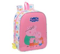 Peppa Pig Baby Pig Sac à dos d'école, adaptable au chariot, idéal pour la crèche, confortable et polyvalent, qualité et résistance, 22 x 10 x 27 cm
