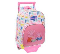 PEPPA Pig Baby Pig - Sac à dos pour enfant avec chariot Safta 705, idéal pour les enfants de différents âges, confortable et polyvalent, qualité et résistance, 26 x 11 x 34 cm