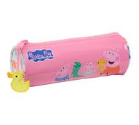 Peppa Pig Baby Pig - Trousse Scolaire Ronde pour Enfants de 5 à 14 Ans, Confortable et Polyvalente, qualité et résistance, 20 x 7 cm