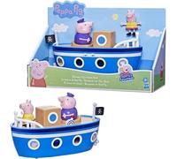 Peppa Pig Grandpa Pig’s Cabin Boat Preschool Toy: 1 Figure, Removable Deck, Rolling Wheels, for Ages 3 and Up