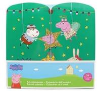 Peppa Pig calendrier d'Avent avec bijoux et accessoires pour cheveux 28x7x28 cm