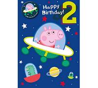 Peppa Pig Carte d'anniversaire 2 ans Motif George Pig