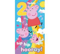Peppa Pig Carte d'anniversaire 2 ans Peppa & George