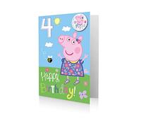 Peppa Pig Carte d'anniversaire 4 ans