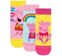 Peppa Pig - Chaussettes Pack de 3 - Fille - Multicolore - EU 24-26.5 (Taille fabricant UK 6-8)