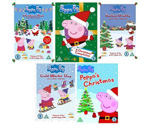 Peppa Pig Christmas DVD Collection - Peppa Pig: Cold Winter Day / Peppa Pig: Santa's Grotto / Peppa Pig: Peppa's Christmas / Peppa Pig: A Christmas Compilation / Peppa Pig: Christmas Show
