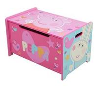 ARDITEX - Banc coffre en bois Peppa Pig - 62,5x40x37cm - Couleur rose - Idéal pour ranger jouets, vêtements ou objets dans une chambre d’enfant