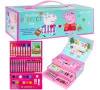 Peppa Pig Coloriage Enfant, Malette Dessin Enfant, Crayons de Couleur, Feutres Coloriage & Peinture
