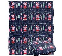 Peppa Pig - Couverture, 152 x 127 cm, Motif Santa Peppa, Couverture Soyeuse, Super Douce au Toucher, 50 x 60