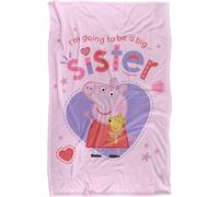 Peppa Pig - Couverture "Big Sister" TV19290 (Taille unique) (Blanc)