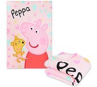 Peppa Pig Couverture Enfant - Plaid Polaire Fille Peppa 115 x 150cm