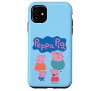 Peppa Pig Cute Family Group Shot Logo Coque pour iPhone 11
