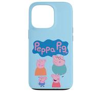 Peppa Pig Cute Family Group Shot Logo Coque pour iPhone 13 Pro