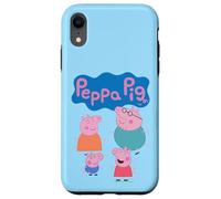 Peppa Pig Cute Family Group Shot Logo Coque pour iPhone XR