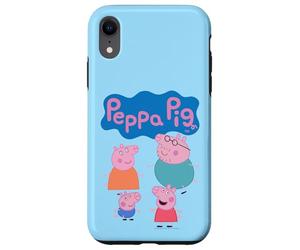 Peppa Pig Cute Family Group Shot Logo Coque pour iPhone XR
