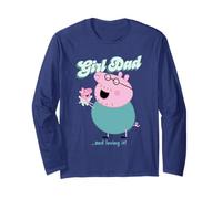 Peppa Pig Daddy Pig Girl Dad and Loving It Manche Longue