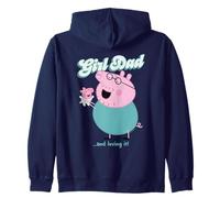 Peppa Pig Daddy Pig Girl Dad and Loving It Sweat à Capuche