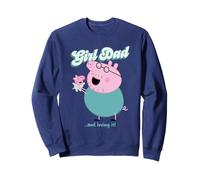 Peppa Pig Daddy Pig Girl Dad and Loving It Sweatshirt