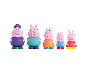 Peppa Pig DeQube 919D00048 Lot de 5 Figurines de Bain Peppa Pig