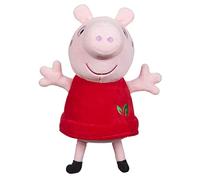 Peppa Pig- Red Dress Peppa-Peluche Écologique-Matériaux 100% Recyclés, 07356