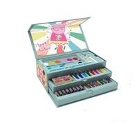 Peppa Pig Ensemble d'Art pour Enfants | Valise de Papeterie de Coloriage 52 Pièces avec Marqueurs, Crayons, Stylos & Plus | Peppa Pig Sac à Bandoulière Créatif pour le Dessin et le Coloriage Amusant