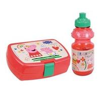 PEPPA PIG - Ensemble goûter 2 pièces (boite goûter, gourde) Rouge G