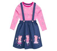 Peppa Pig Ensemble Robe Chasuble et Haut Fille Multicolore 2-3 Ans