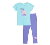 Peppa Pig Ensemble T-Shirt et Leggings pour Filles Vêtements de Jour Peppa pour Enfants Tenue Assortie Haut + Bas