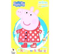 Peppa Pig est une petite fille. Pataugez dans la flaque