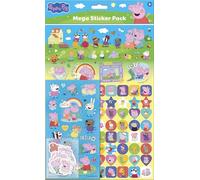 Peppa Pig Family Mega Lot d'autocollants avec bébé sœur Evie | Produit sous licence officielle | Trois types d'autocollants (plus de 120 autocollants) | Réutilisable | À partir de 3 ans | Unisexe |