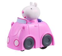 Peppa Pig flitzt um SUZYs kleines rosa Auto Motorisiertes Fahrzeug
