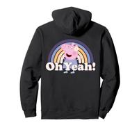 Peppa Pig Flower Power Oh Yeah Love Friend BFF Années 60 Retro Fun Sweat à Capuche