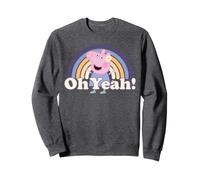 Peppa Pig Flower Power Oh Yeah Love Friend BFF Années 60 Retro Fun Sweatshirt